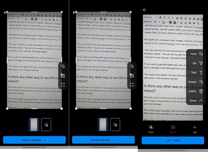 Microsoft Lens 在 iOS 和 Android 上已退役，將于 3 月 9 日停止服務(wù)